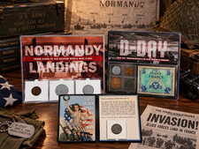 ๐บ๐ธ WWII D-DAY & WARTIME CURRENCY COLLECTION โ 3 ALBUM SET - NORMANDY, V NICKEL picture