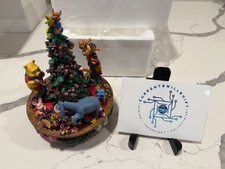 RARE- Vintage music box- Winnie the Pooh -Christmas tree light - *SEE VIDEO* picture