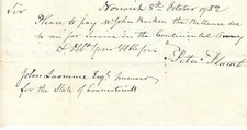 Peter Plumb Transfers His Revolutionary War Pay To Politician In CT picture