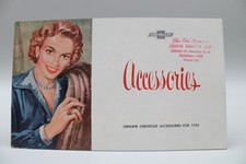 Vintage Chevrolet Genuine Accessories Brochure for 1950 Original Dealer Catalog picture