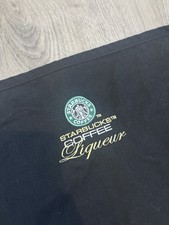 Vtg 2005 Starbucks Coffee Liqueur Promo Black Apron - Rare Uniform picture