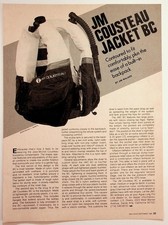 1985 JM Cousteau Diving Jacket BC Magazine Ad Scuba Gear Ephemera picture