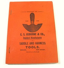 Orig Antique C.S. Osborne & Co Saddle and Harness Tools Catalog 1883 Newark NJ picture