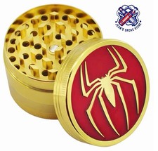 Metal Spiderman Herb Grinder - Raw Herbal SHREDDER 4 piece Marvel - Spider Man picture