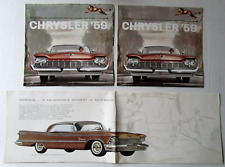 THREE 1958-1959 Chrysler/ Imperial Sales Brochures - E6G picture