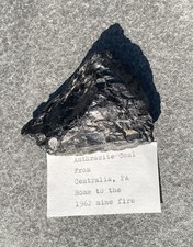 Anthracite Coal From Centralia, PA (Pennsylvania Coal Region Geology Specimen) picture