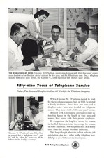 1953 Bell Telephone: O'Sullivans Fifty Nine Years Telephone Vintage Print Ad picture
