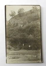 Hydro Oklahoma Four Ladies & Girl on Hillside RPPC Photo Postcard c1910 STRANGE picture