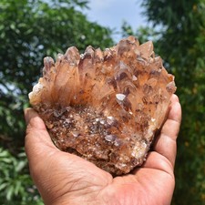 LEPIDOCROCITE TIBETAN LEMURIAN AGNITITE RED PHANTOM DOW QUARTZ CRYSTAL CLUSTER picture