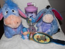 Disney Eeyore Collectables and Plush 5 unique items. Disney Store. 90s picture