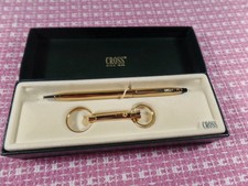 Cross 10k Gold   Ballpoint Pen & Keychain Set New In Box  Made In Usa  4572 picture