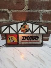 Vintage Duke Beer Lighted Advertising Sign Duquesne Brewing Wall Sign Bar Pub picture