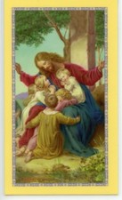 BLESS THIS LITTLE CHILD, LORD - Laminated  Holy Cards.  QUANTITY 25 CARDS picture
