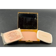 Vintage Coty French Flair Couture Compact Gold Tone, Naturelle H40R Refill, New picture