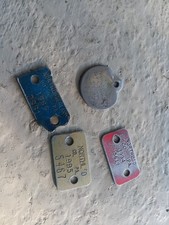 VINTAGE 1985 & 1995 NORTHUMBERLAND COUNTY DOG TAGS ATLAS PA DOG TAG picture