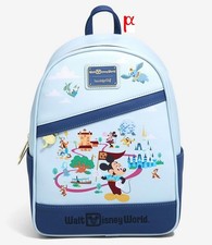 Loungefly Walt Disney World Mickey & Minnie Mouse Friends Parks Day Backpack picture