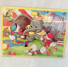 1960s Jaymar Dumbo Disney Frame Tray Puzzle No 3329 30 Pc Vintage Toy picture