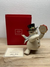 2016 Lenox Annnual Tambourine Snowman Porcelain Figurine With 24K Gold Accents picture