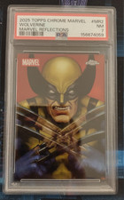 2025 TOPPS CHROME MARVEL MARVEL REFLECTIONS #MR2 WOLVERINE PSA 7 picture