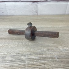ATQ Vtg Rosewood & Brass Mortise Marking Gauge Scribe Woodworking Tool Pat 1872 picture