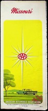 Vintage 1966 AAA Missouri Travel Map American Automobile Association picture
