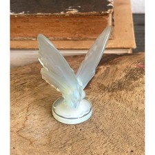 Vtg Sabino France Opalescent Art Glass Butterfly Figurine w/ Original Label 3