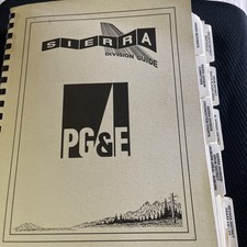 Vintage 1991 PG&E Utility Employee Directory Book Auburn Grass Valley Roseville picture