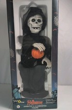 1989 Witch Time Skeleton Halloween Animated Illuminated Figure 21