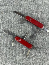 WENGER Delemont  & SWISS ARMY  Victornox Officer Knives Lot Of 2 Bundle picture