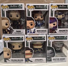 Funko Pop Marvel Avengers Doomsday Lot of 6 Doctor Doom Thor Magneto Cyclops picture