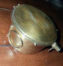 Vintage Benziger Bros  Sterling Silver Gilt Pyx Catholic Church Host Box Case picture