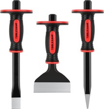 3Pcs Heavy Duty Masonry Chisel Set with Hand Protection picture