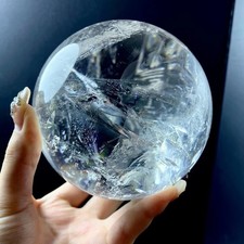 3.6LB TOP rare Natural clear quartz ball sphere Quartz Crystal  reiki Collect picture