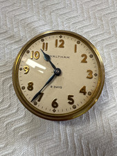 Vintage 1940 Waltham Model 1926 8 Day Car Dash Clock  Working picture