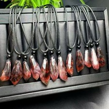 Natural Aurora 23 Faceted Pendant with Handmade Leather Cord picture
