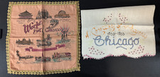 1933 Chicago World’s Fair Pillow Cover (Excellent Cond)  & Embroidered Runner picture