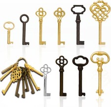 10PACK Universal Skeleton Keys Replacement for Vintage Antique Furniture picture