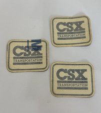 Vintage CSX Transportation Railroad Railway Train Sticker Decals 3 pc lot picture