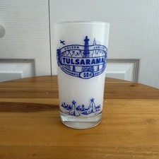 Vintage 1957 Oklahoma 50th Anniversary Semi Centennial Tulsarama Glass Tumbler picture