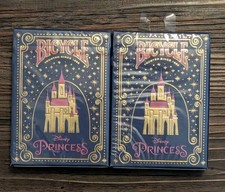 Lot Of 2 Bicycle Disney Princess Playing Cards New Sealed Deck Navy picture