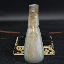 Genuine Ancient Roman Glass Bottle Vessel in Perfect Condition C. 1st Century AD picture