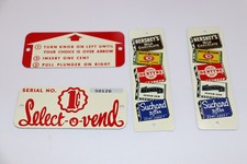 Select-O-Vend 1 cent vending machine Decals picture