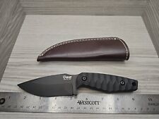 Shelby Knives Usa Folsom Full-Size AEB-L Steel Black G10 Handle Leather Sheath  picture