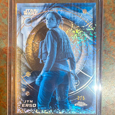 Topps 2026 Chrome Star Wars Rogue One Jyn Erso#74 Hoth-Frozen fractor  3/5 Card picture