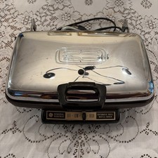 Vintage General Electric GE Automatic Grill Waffle Baker A7G44 Made In USA Works picture