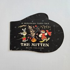 Vintage 1979 The Mitten Ukrainian Fairy Tale USSR Malysh Shaped Children’s Book picture