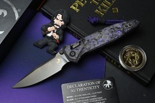 NEW Microtech x NC Blade EXC Socom - Purple Haze CF Black DLC w/Wick Pack picture
