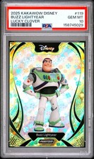 2025 Kakawow Phantom Disney #119 Buzz Lightyear Lucky Clover /395 PSA 10 picture