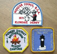 THREE Vintage Boy Scout  Patches -A24 picture