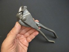 Unusual Vtg Heavy Duty Stained Glass Lead Nipper/Glazier Plier Antique/Rare Tool picture